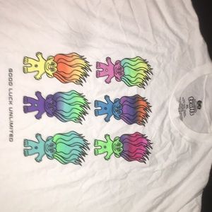 Trolls Inspired oversized graphic tee